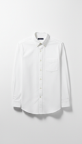 Cotton Oxford Shirt with Tapered Fit