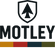 Motley logo with a shield and arrow design on a white background